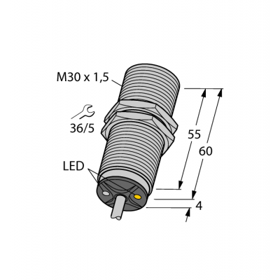 Індуктивний датчик BI10U-M30-ADZ30X2, Turck
