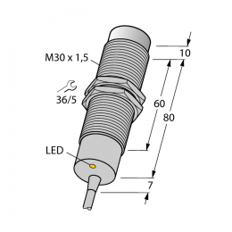 Індуктивний датчик NI15-M30-AZ3X/S120, Turck Індуктивний датчик NI15-M30-AZ3X/S120, Turck