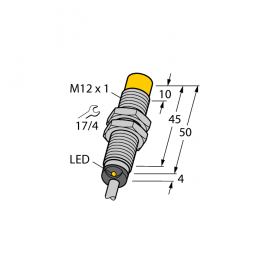 Індуктивний датчик NI4-M12-AD4X, Turck