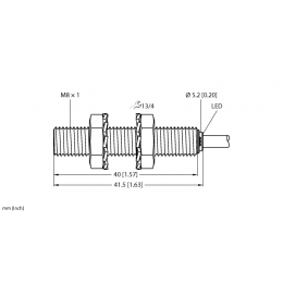 Індуктивний датчик BI1.5-EG08-AP6X, Turck