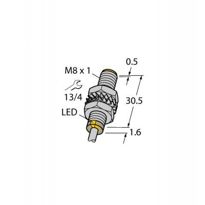 Індуктивний датчик BI2-M08-VP6X 7M, Turck