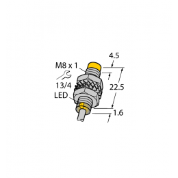 Індуктивний датчик NI3-M08K-AN6X, Turck Індуктивний датчик NI3-M08K-AN6X, Turck