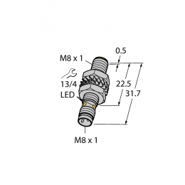 Індуктивний датчик BI3-M08K-AN6X-V1131, Turck