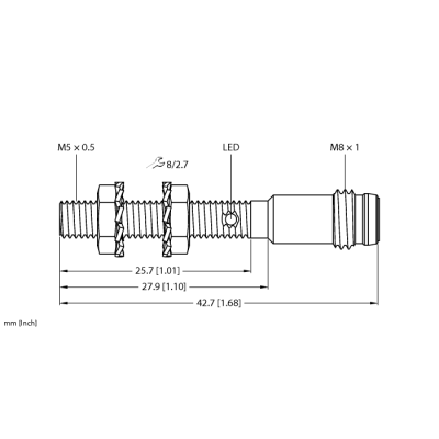 Індуктивний датчик BI1-EG05-AN6X-V1331, Turck Індуктивний датчик BI1-EG05-AN6X-V1331, Turck