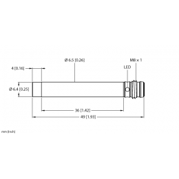 Індуктивний датчик NI3-EH6.5-AP6X-V1131, Turck