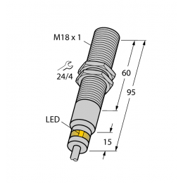 Індуктивний датчик BI5-EM18D-VP6X/S120, Turck
