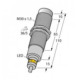 Індуктивний датчик NI15-EM30D-VP6X/S120, Turck Індуктивний датчик NI15-EM30D-VP6X/S120, Turck