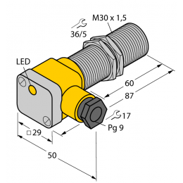 Індуктивний датчик BI10-G30SK-AP6X, Turck