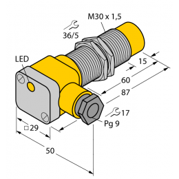 Індуктивний датчик NI15-G30SK-AP6X, Turck Індуктивний датчик NI15-G30SK-AP6X, Turck