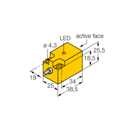 Індуктивний датчик NI10-Q25-AP6X, Turck