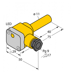 Індуктивний датчик NI5-K11SK-AP6X, Turck