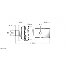 Індуктивний датчик NI3-EG08K-AN6X-H1341, Turck