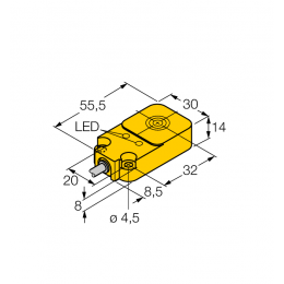 Індуктивний датчик NI20-Q14-AP6X2, Turck Індуктивний датчик NI20-Q14-AP6X2, Turck