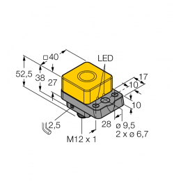 Індуктивний датчик NI22U-Q40-AP6X2-H1141, Turck